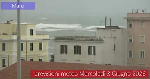 Previsioni del tempo di mercoledì 3 Giugno 2026