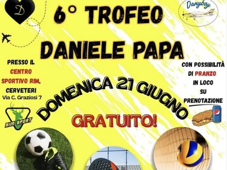 Cerveteri ricorda Daniele Papa con il 6° Trofeo a lui dedicato