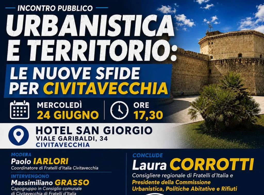 Urbanistica e territorio, Fratelli d’Italia parla delle sfide di Civitavecchia nell’incontro con Laura Corrotti