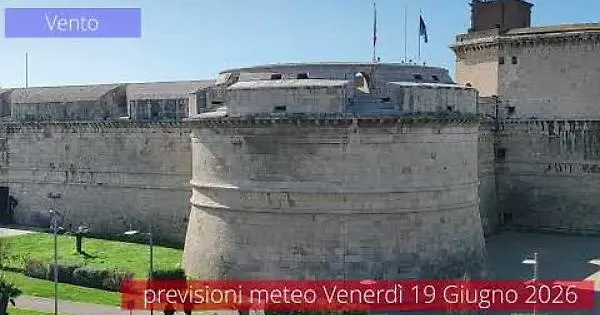 Previsioni del tempo di venerdì 19 Giugno 2026