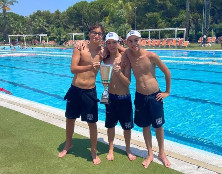 Nuoto, primo posto per la rappresentativa del Lazio con tre civitavecchiesi protagonisti